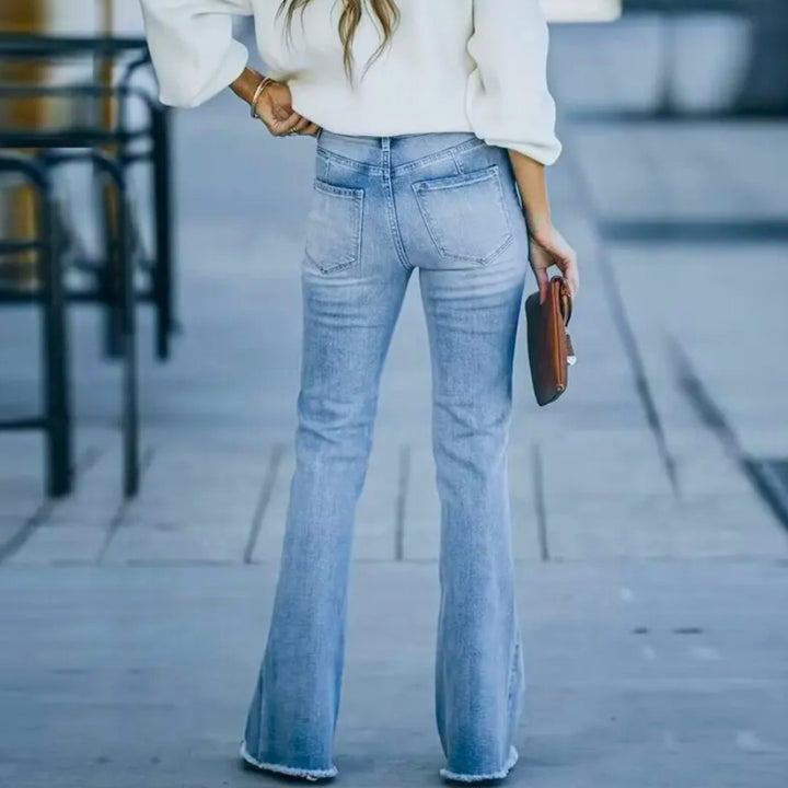 Zoey - stretchbare denim flare jeans