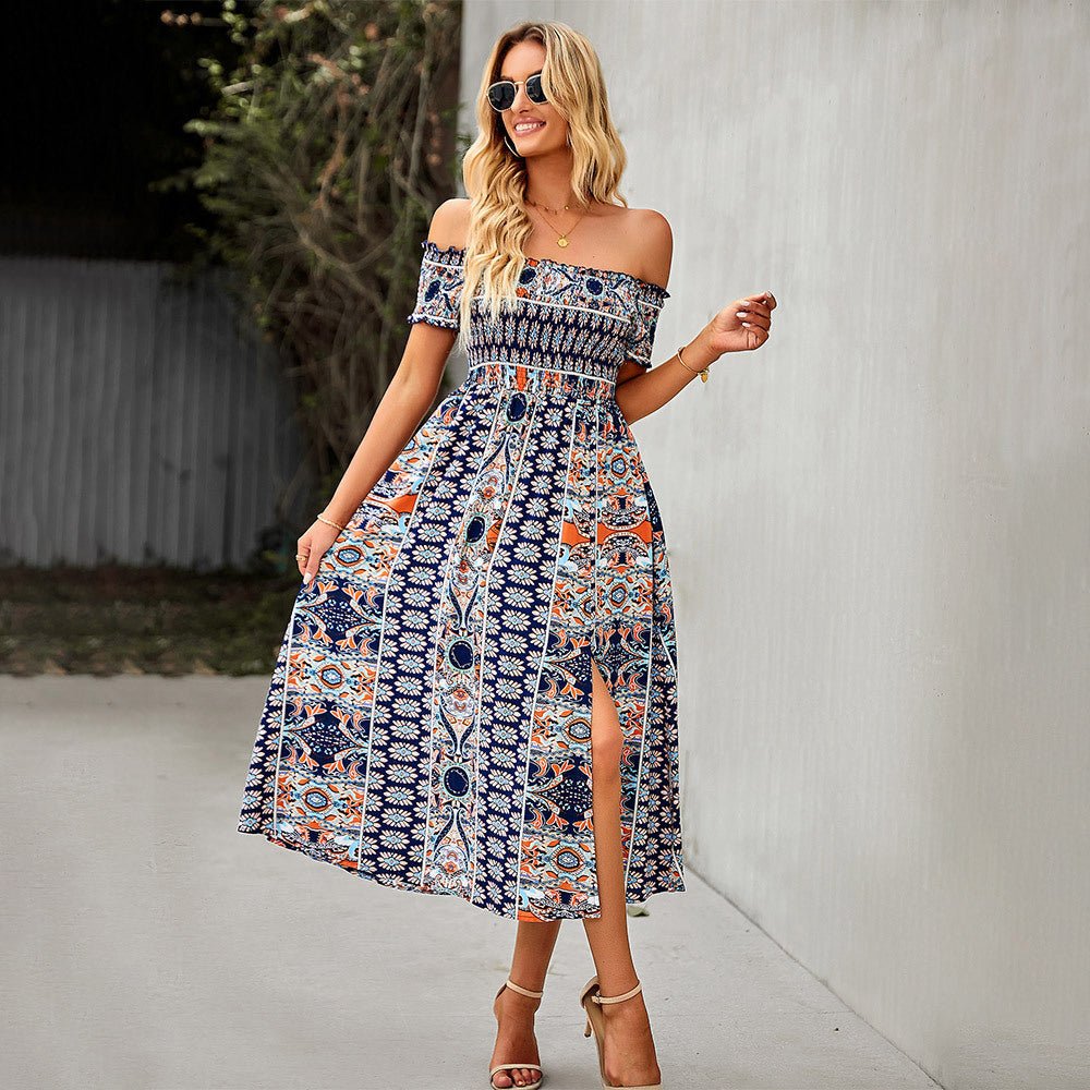 Maya - off-shoulder boho jurk