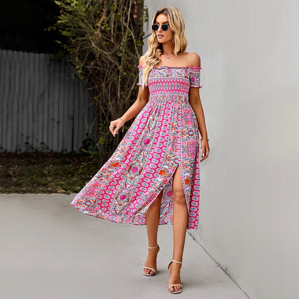 Maya - off-shoulder boho jurk